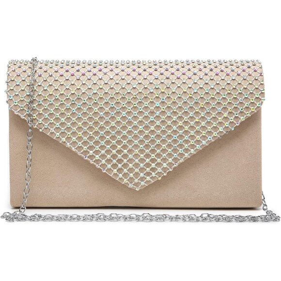 Women's Sparkle Rhinestone Evening Purses Clutch Bags for Prom Cocktail Party - Picture 1 of 5